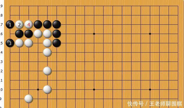 黑棋跳是妙手，占据棋形要点，使黑棋收官最大化的同时争得先手