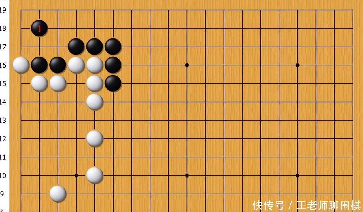 黑棋跳是妙手，占据棋形要点，使黑棋收官最大化的同时争得先手
