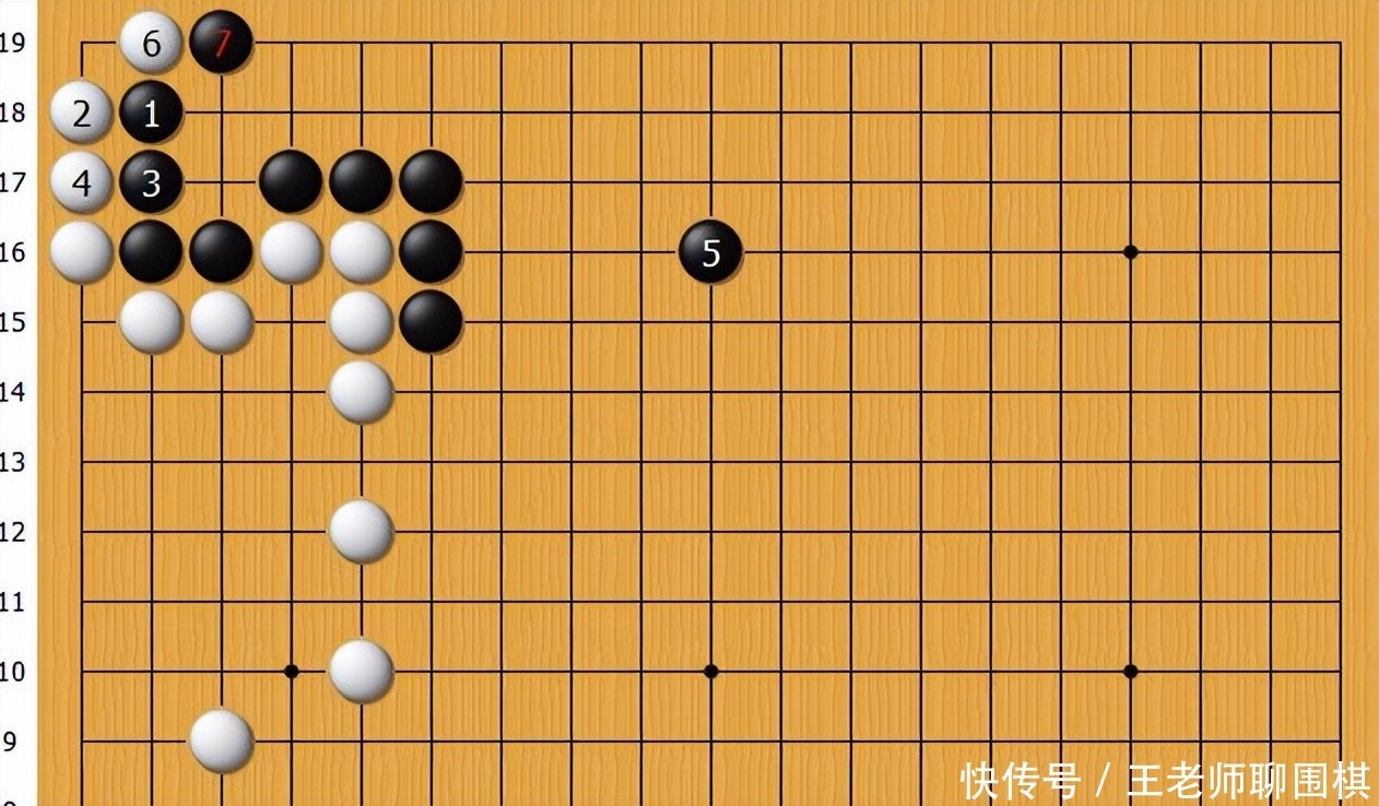 黑棋跳是妙手，占据棋形要点，使黑棋收官最大化的同时争得先手