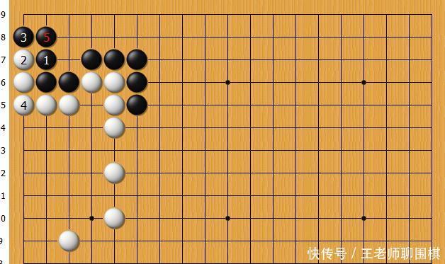 黑棋跳是妙手，占据棋形要点，使黑棋收官最大化的同时争得先手